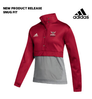 Rydell Track Field Adidas Women Team Issue 1/4 Snap Pullver-Red/Grey Heather