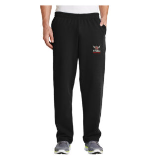 Rydell Track Field Men Core Fleece Sweatpant with Pockets-Black