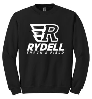 Rydell Track Field Unisex Basic Crew Sweatshirt-Black