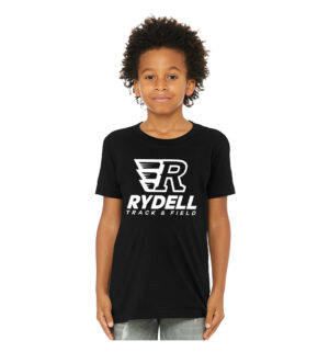 Rydell Track Field Bella and Canvas Youth Short Sleeve Tee-Black