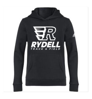 Rydell Track Field Adidas Fleece YOUTH Unisex Hooded Sweatshirt-Black